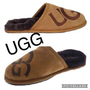 (K1) UGG Men's Scuff Logo Il Slippers, Size 11